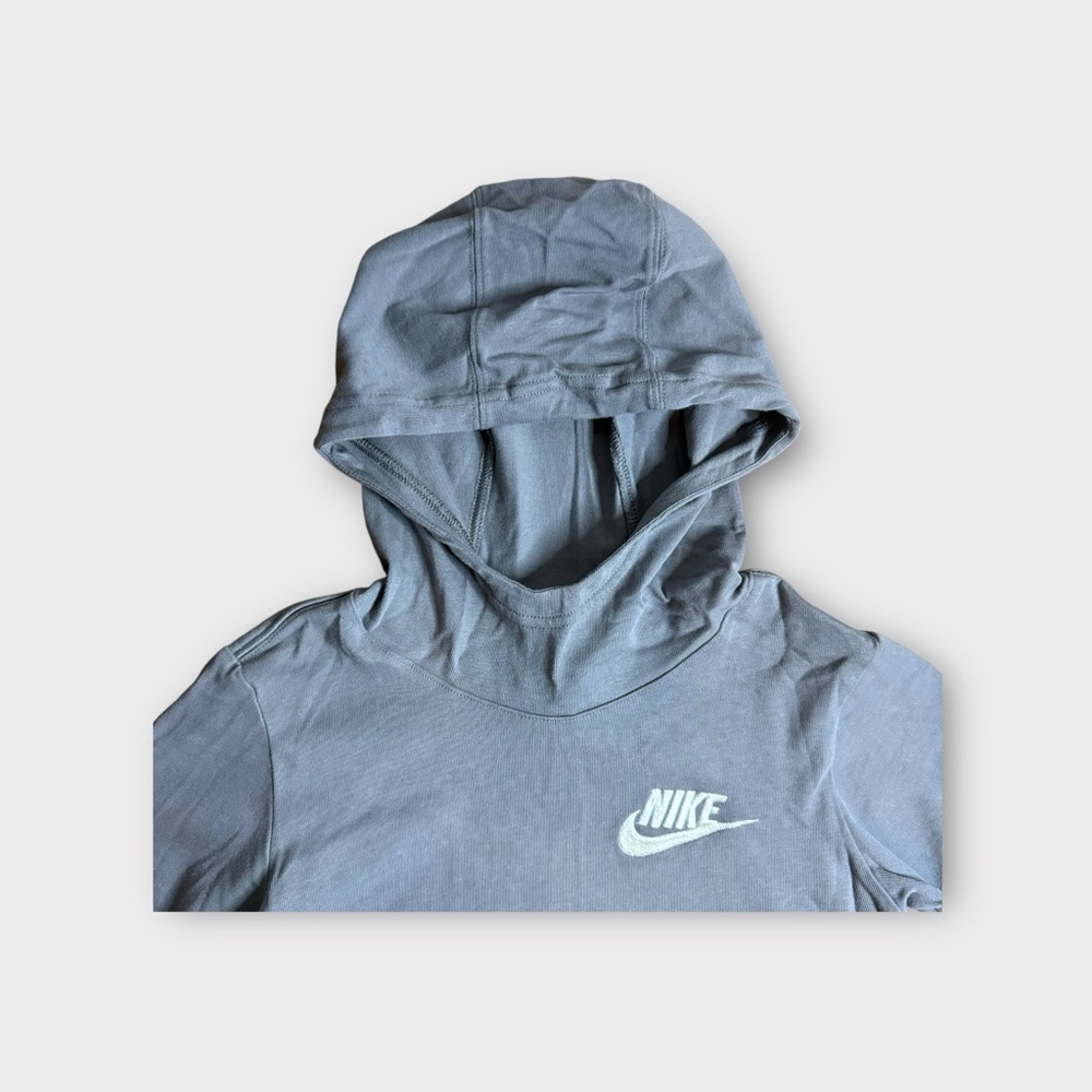Nike Gray Cowl Neck Hoodie Pullover Sweatshirt - Picture 4 of 4
